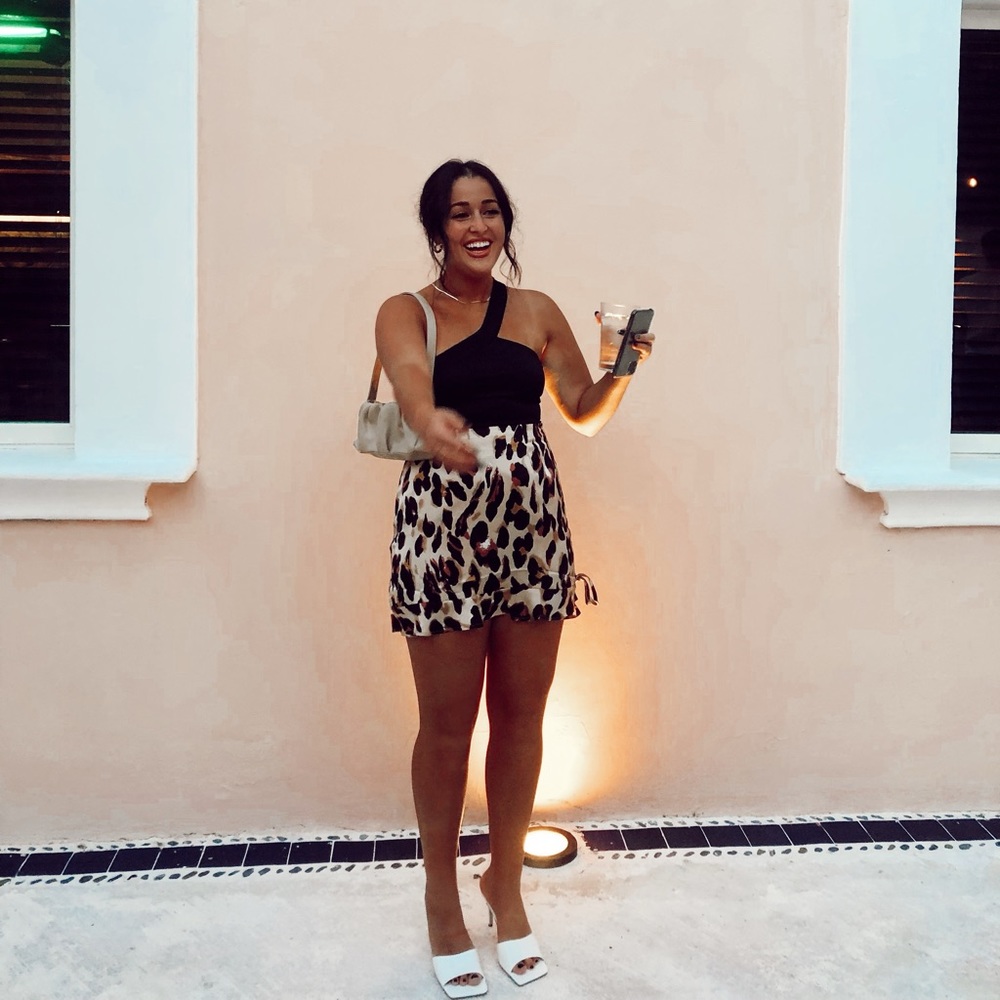 Misguided cheetah skirt